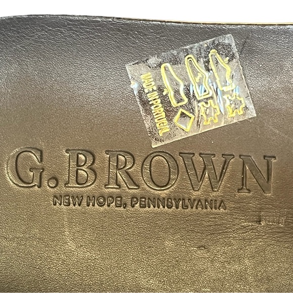 G Brown Flight Calfskin Sneaker, Men’s 11.5 Casual Fashion Shoe Minimalist Clean - Picture 10 of 15